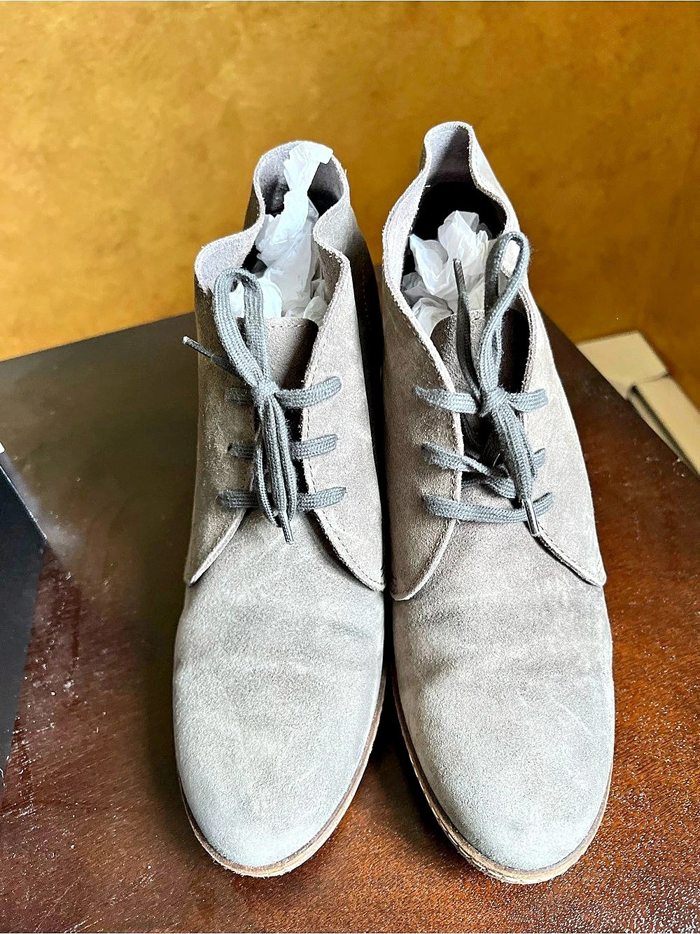 J. Crew wedge booties Gray Wedge Booties US 9